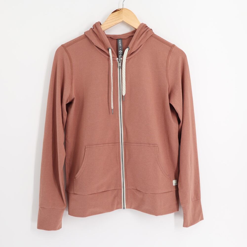 Vuori Women's Sz XS Halo Performance Hoodie 2.0 Chia Heather